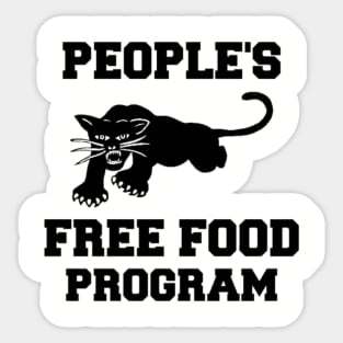 Black Panther Party, People's Free Food Program, Black History, Black Lives Matter Sticker